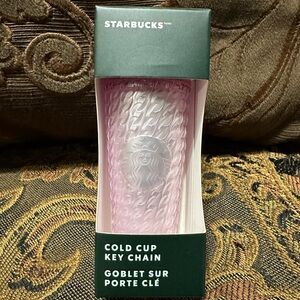 Starbucks Cold Cup Keychain- Light Pink- NWT